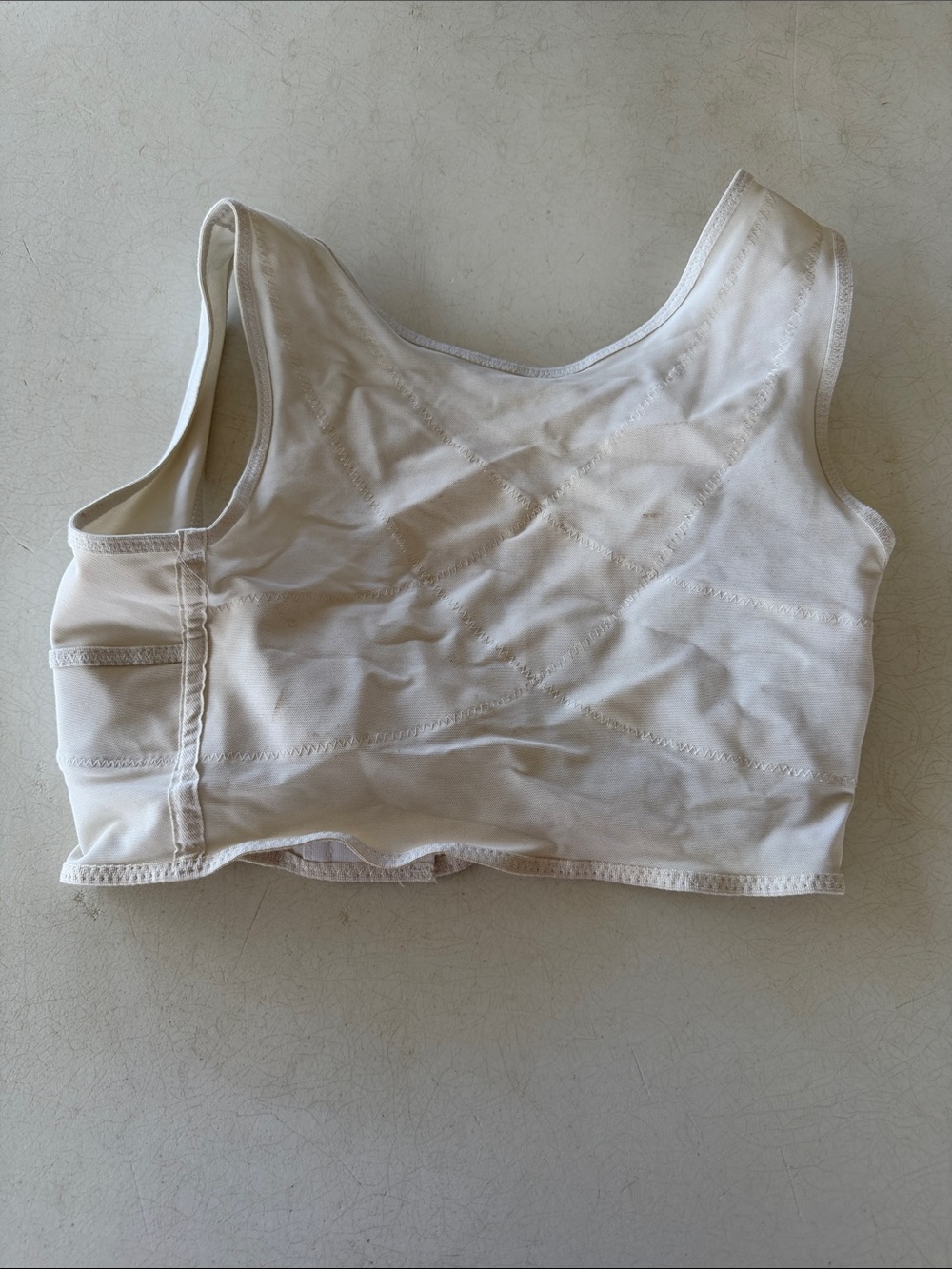 Sears Vintage Cream Seamless Crop Tank Top